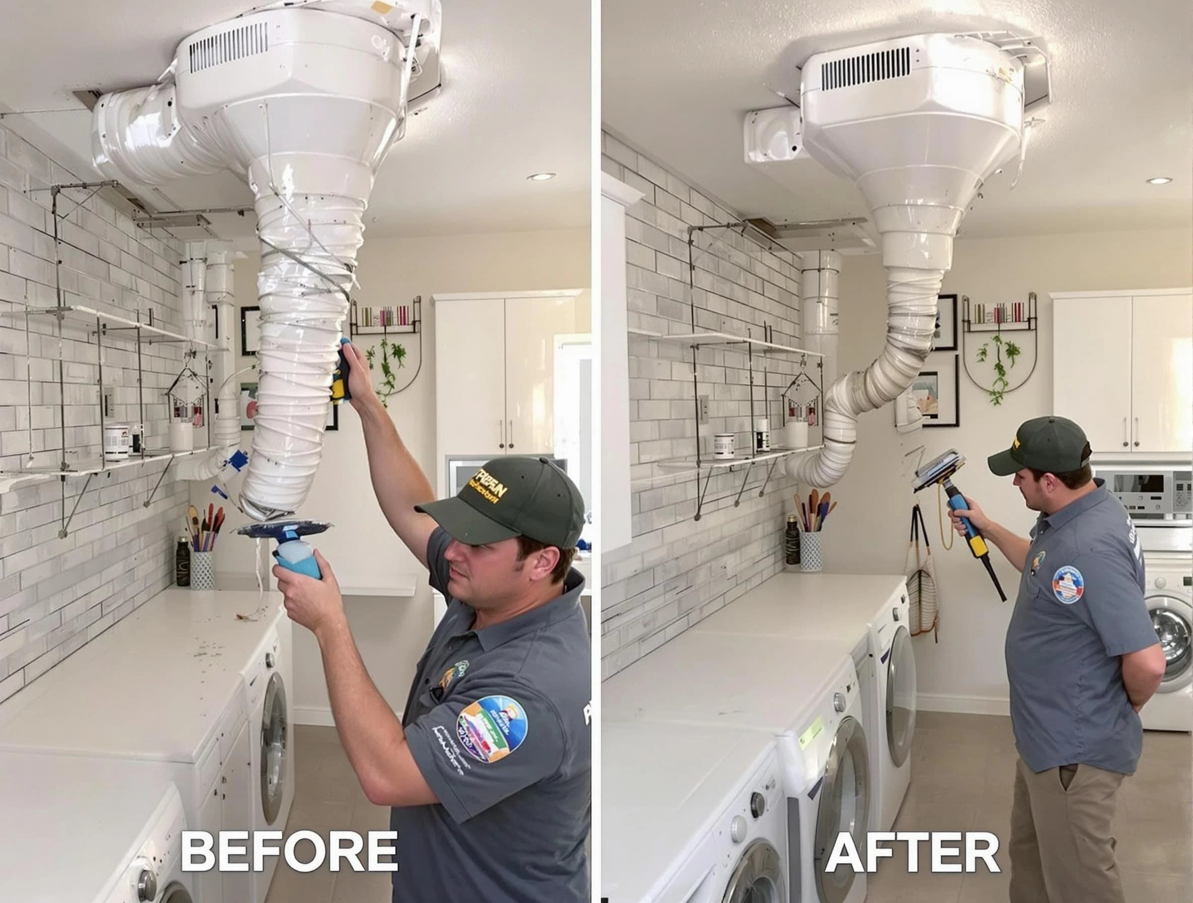 Professional dryer exhaust vent cleaning by Spring Hill Dryer Vent Cleaning in Spring Hill