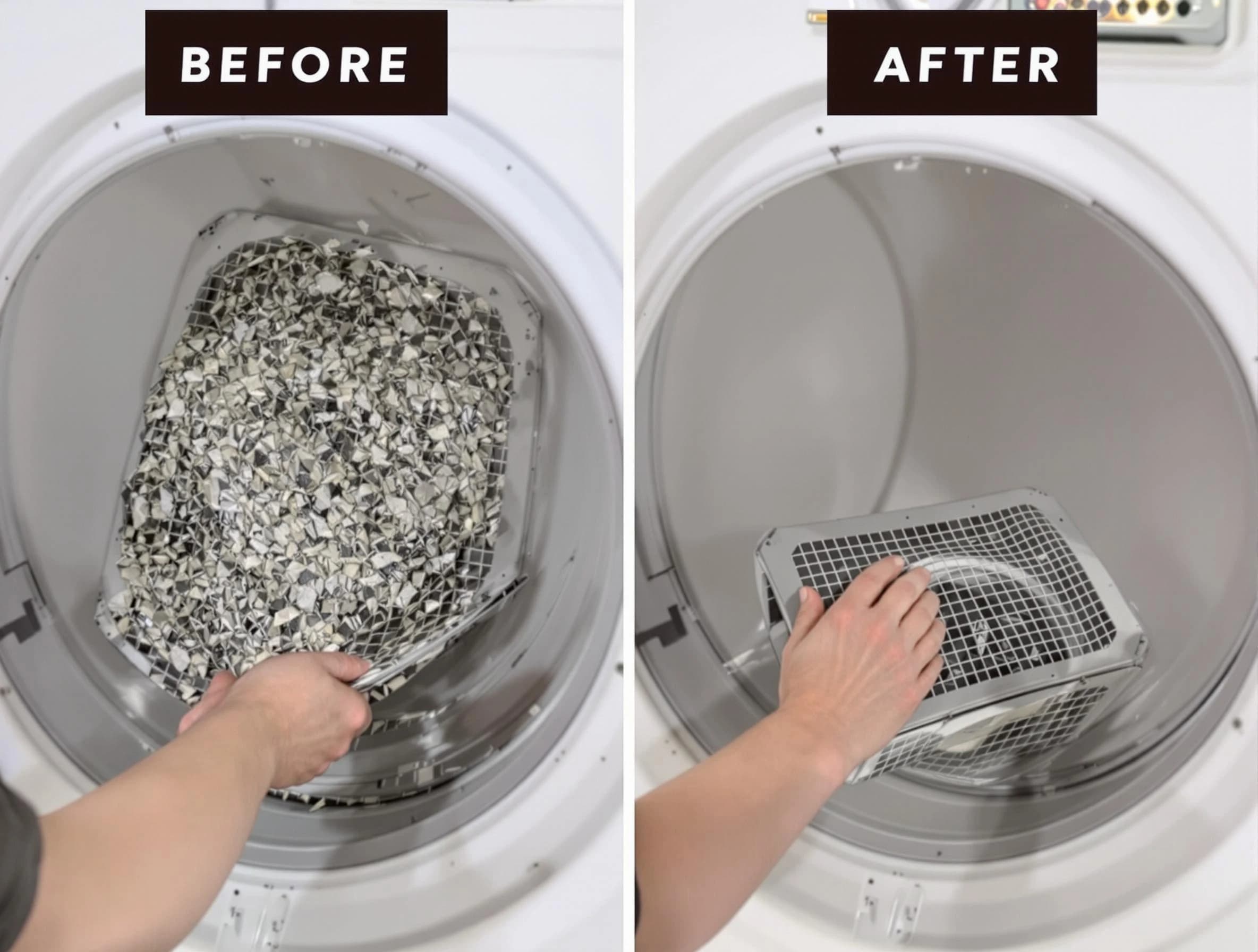 Professional lint trap cleaning by Spring Hill Dryer Vent Cleaning in Spring Hill