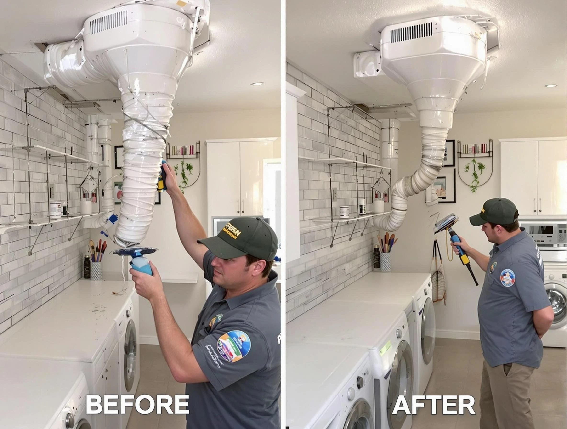 Professional dryer exhaust vent cleaning by Spring Hill Dryer Vent Cleaning in Spring Hill