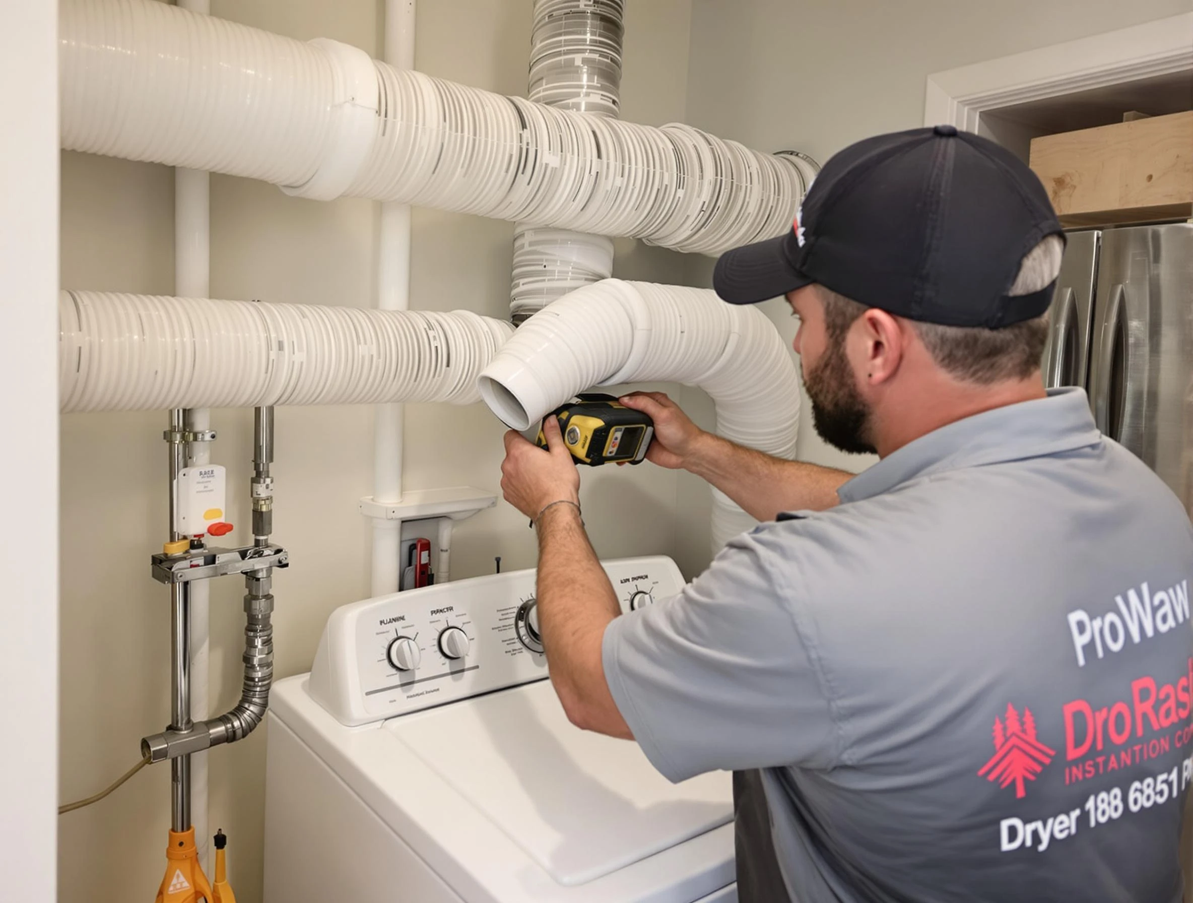 Professional dryer vent hose installation by Spring Hill Dryer Vent Cleaning in Spring Hill